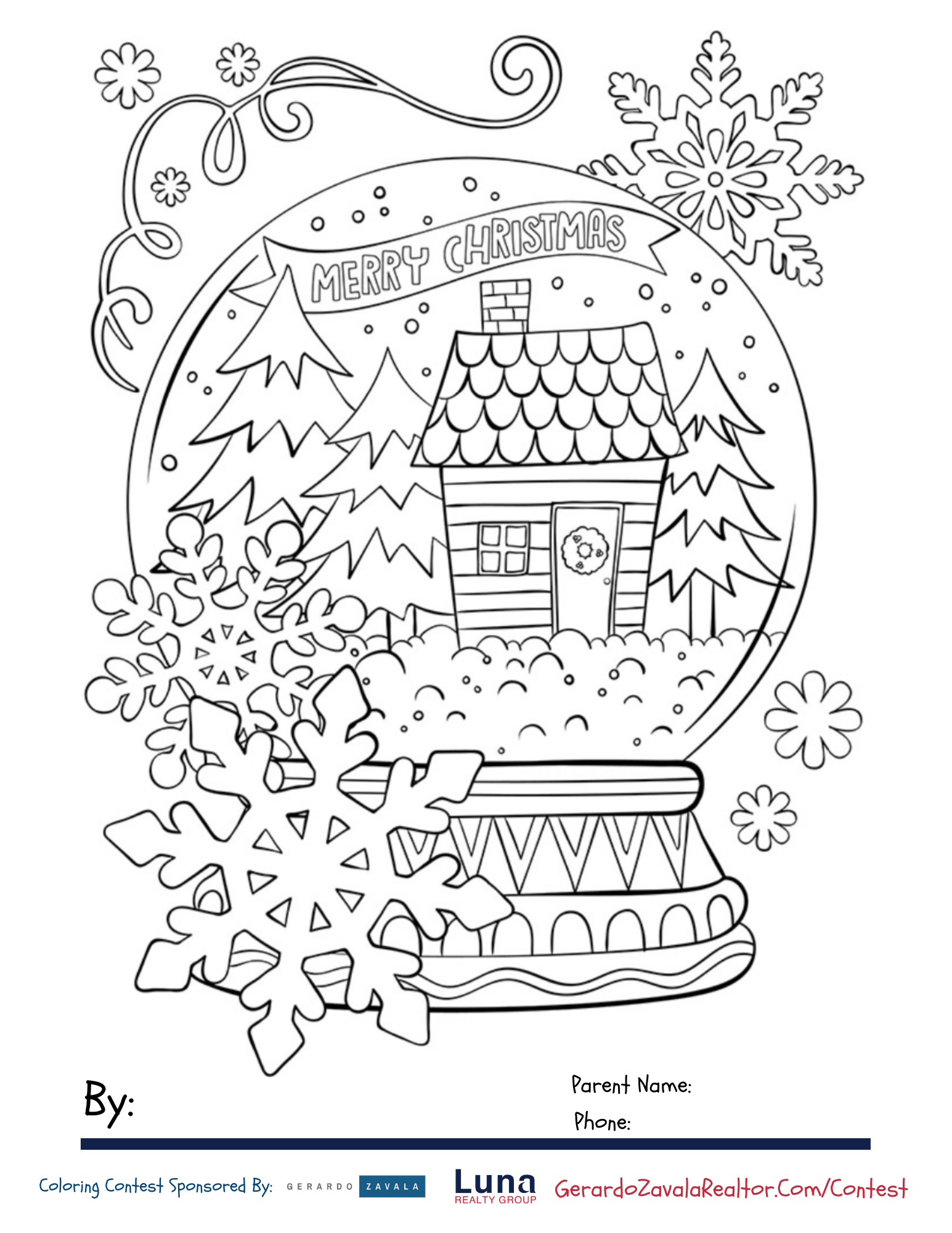 10 Exciting Christmas Coloring Contest Pages for a Festive Holiday Season