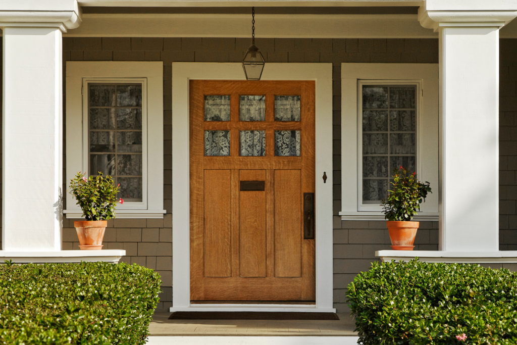 Spring front door entry on a Cicero, IL home