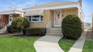 Spring curb appeal on a Cicero, IL home exterior