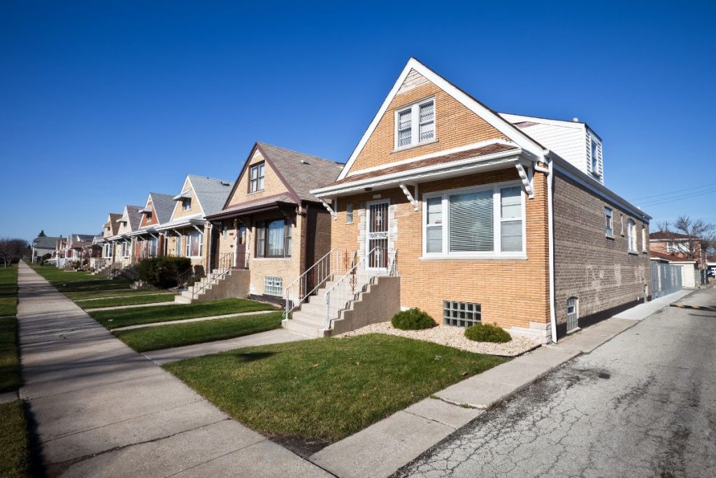 Single-family home exterior in Berwyn or Cicero
