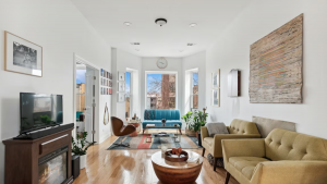 Living room in a typical Berwyn and Cicero, IL suburban home being prepared for sale