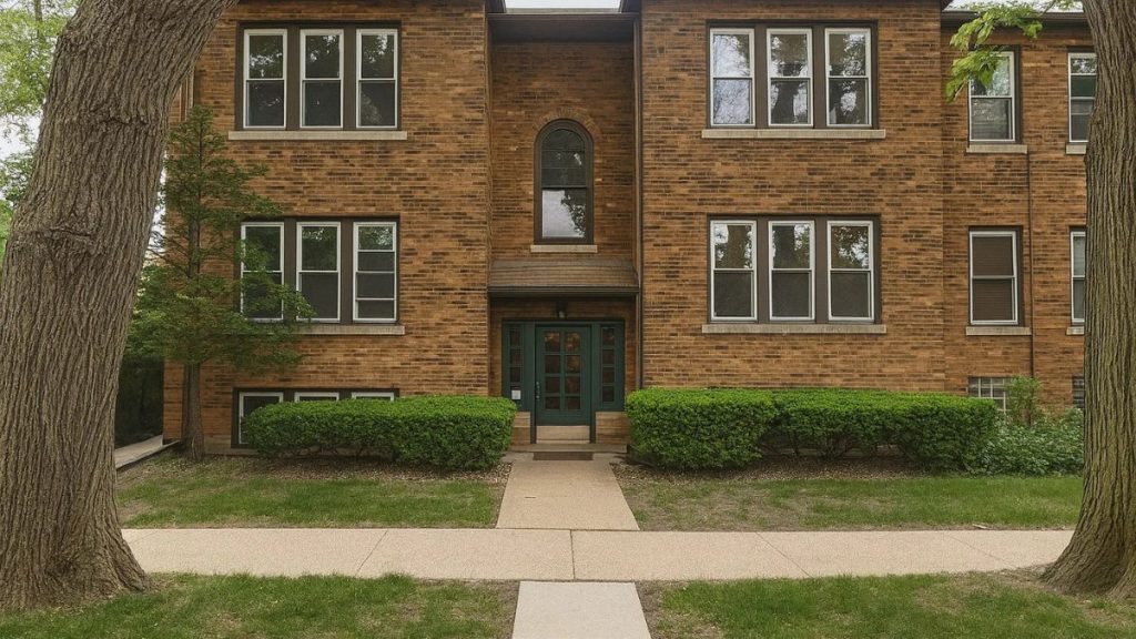 Riverside, IL condo exterior at 207 W Quincy St
